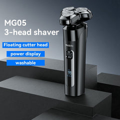 Electric Shaver - YESIDO MG05 Waterproof Electric Shaver Razor with 3 Floating Cutter Heads