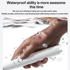 Electric Toothbrush - YESIDO MG24 IPX7 Waterproof Sonic Electric Toothbrush 38400 VPM Long Battery Ergonomic Handle