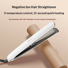 Hair Straightener - YESIDO MG31 Hair Straightener Negative Ion Technology 3 Temperature Settings Fast Heating Ceramic Plates