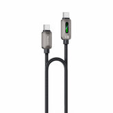 Dual Type C - YESIDO CA198 60W 3A USB-C to USB-C Cable Zinc Alloy Flowing Light Braided Data Cable