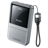 Power Bank - YESIDO YP95 22.5W 10000mAh Power Bank Digital Display Fast Charging Portable Charger with Type-C Lanyard