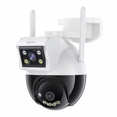 Dual Camera - YESIDO KM12 Dual Lens 400W HD Surveillance Camera 360 Degree Wireless WiFi 2.4G Camera with Two-Way Voice Support