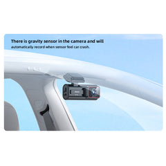 Car Dash Cam - YESIDO KM21 1K High Clear Camera 145 Degree Range Built-in With 1.47" Screen Front way Car Driving Recorder