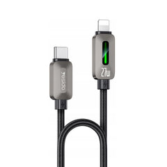 PD Fast Cable - YESIDO Fast Cable CA199 USB-C/Lightning 27W 3A Led Flowing Light