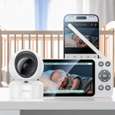Baby Monitor - YESIDO KM28 Baby Monitor Camera 2.4G+WiFi 1080P HD Video Camera with Night Vision