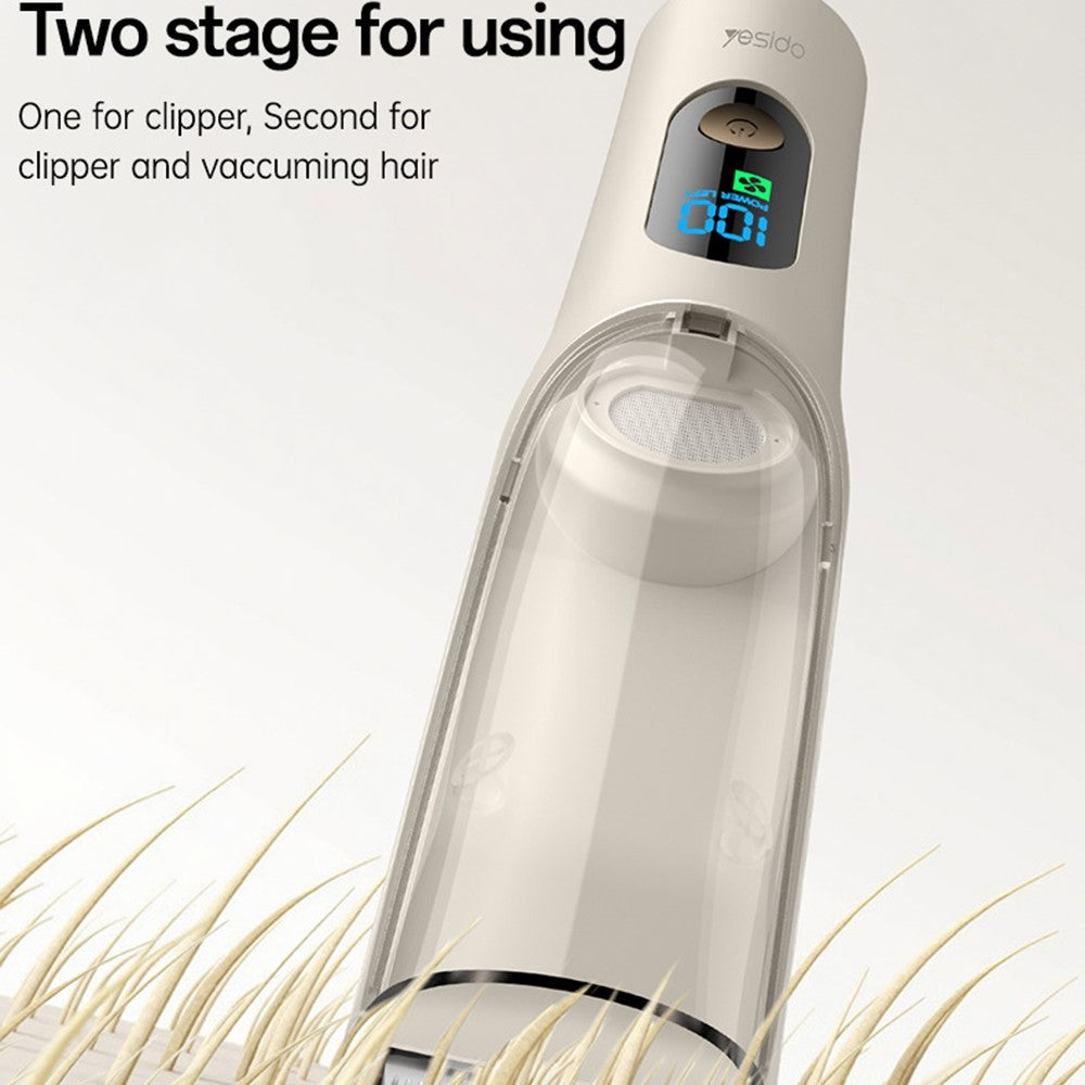 Baby Hair Clipper - YESIDO MG19 For Children Hair Clipper with Smart Digital Display Cool Ceramic Blade 2 Speed Mode Hair Trimmer
