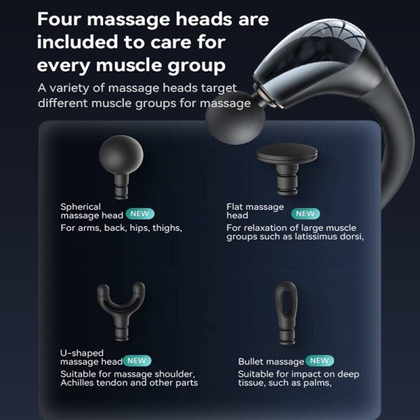 Neck Massager Curved - YESIDO MG07 Handheld Back Massage Gun – Electric Massager for Muscle Relief