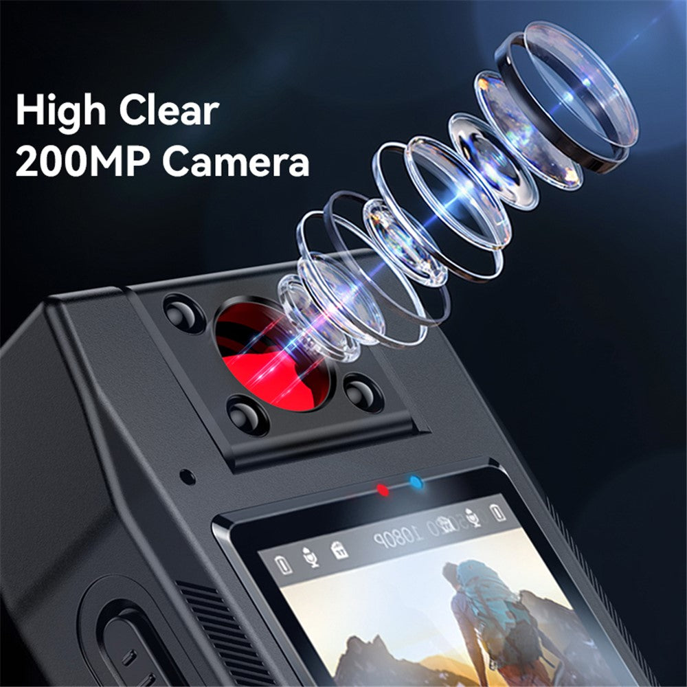 Body Camera - YESIDO KM25 Video Recorder 180 Degree Rotating Lens HD 1.3 Inch Screen 1080P Outdoor Cycling Hiking Camera