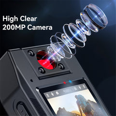 Body Camera - YESIDO KM25 Video Recorder 180 Degree Rotating Lens HD 1.3 Inch Screen 1080P Outdoor Cycling Hiking Camera