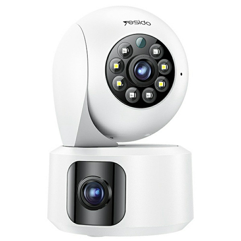 Dual Camera - YESIDO KM16 Indoor Dual Lens Camera Wireless Security Cam WiFi Surveillance System with Night Vision / Two-Way Audio / Motion Detection
