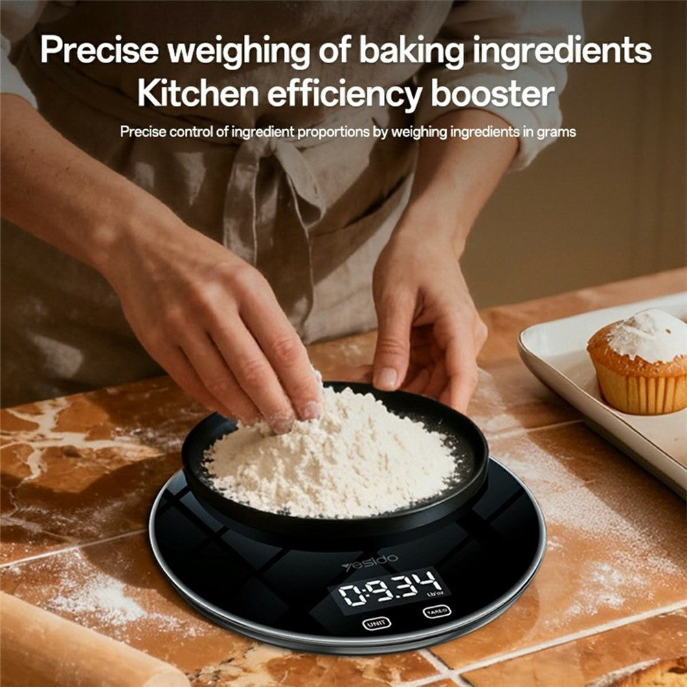 Coffee Scale - YESIDO MG43 Kitchen Digital Scale Precision Weighing LCD Display Digital Scale Support 1-5000g Capacity
