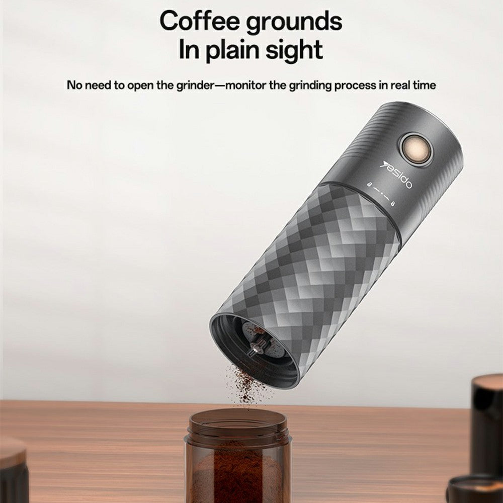 Coffee Grinder - YESIDO EC29 Portable Electric Coffee Grinder 25W Powerful Motor Coffee Maker for Travel / Outdoor
