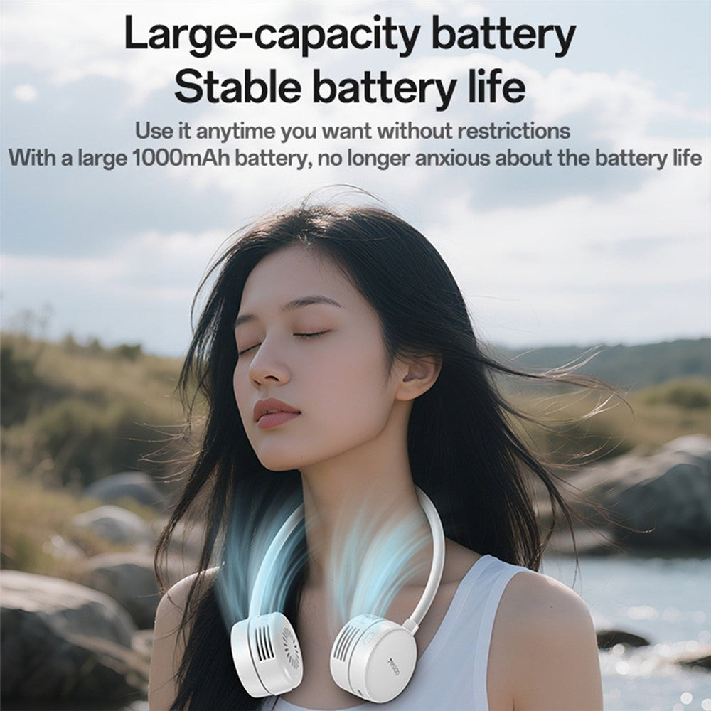 Portable Neck Fan - YESIDO YF17 Portable Summer Neck Fan Hands Free 3 Speed Settings Personal Cooling Fan
