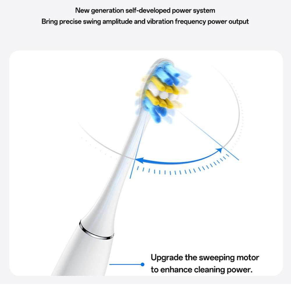 Electric Toothbrush - YESIDO MG24 IPX7 Waterproof Sonic Electric Toothbrush 38400 VPM Long Battery Ergonomic Handle