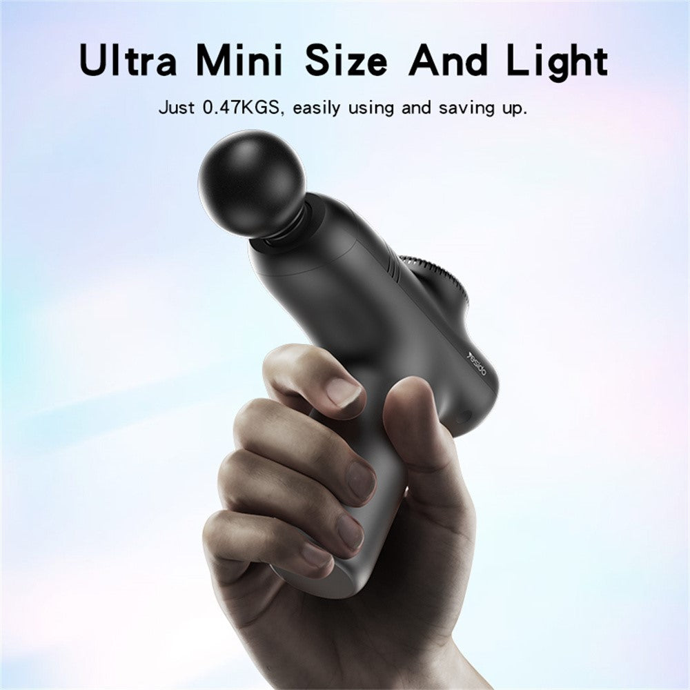 Massage Gun - YESIDO MG01 5 Speeds Muscle Relief Portable Deep Tissue Massage Gun with 4 Heads