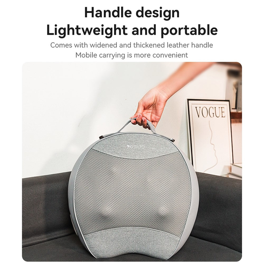 Back Massager - YESIDO MG15 Rechargeable Back Massager Hot Compress Ergonomic Relieve Fatigue Massage Tool