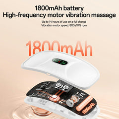 Menstrual Heating Pad - YESIDO MG28 Electric Massage Heating Belt Uterus / Waist Warmer Digital Display 3 Vibration Modes 4 Temperature Settings