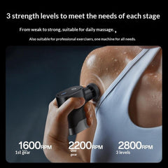 Massage Gun - YESIDO MG61 Mini Massage Gun Portable Fascia Gun 3 Levels Brushless Motor Low Noise Muscle Relaxation Device for Home Travel