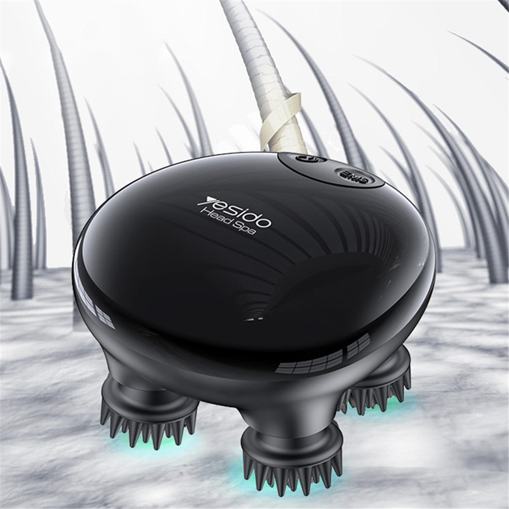 Head Massager - YESIDO MG04 Handheld Electric EMS Scalp Massager Portable Head Massager with 3 Gear Head Scratcher for Stress Relax and Pain Relief