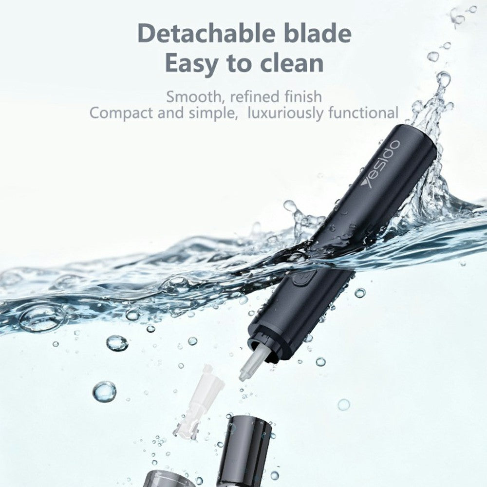 Nose Hair Trimmer - YESIDO MG25 Dual Blade Nose Hair Trimmer Portable Electric Nasal Hair Removal Shaver