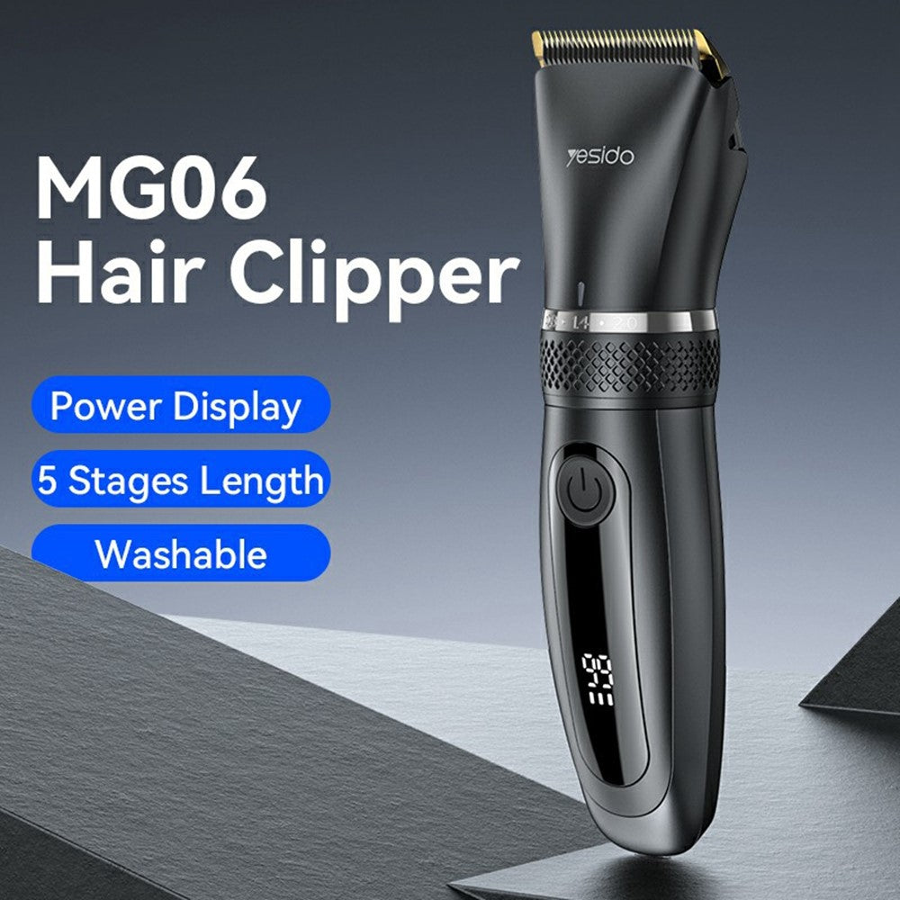 Hair Clipper - YESIDO MG06 Hair Clipper Cordless Hair Grooming Rechargeable Trimmer