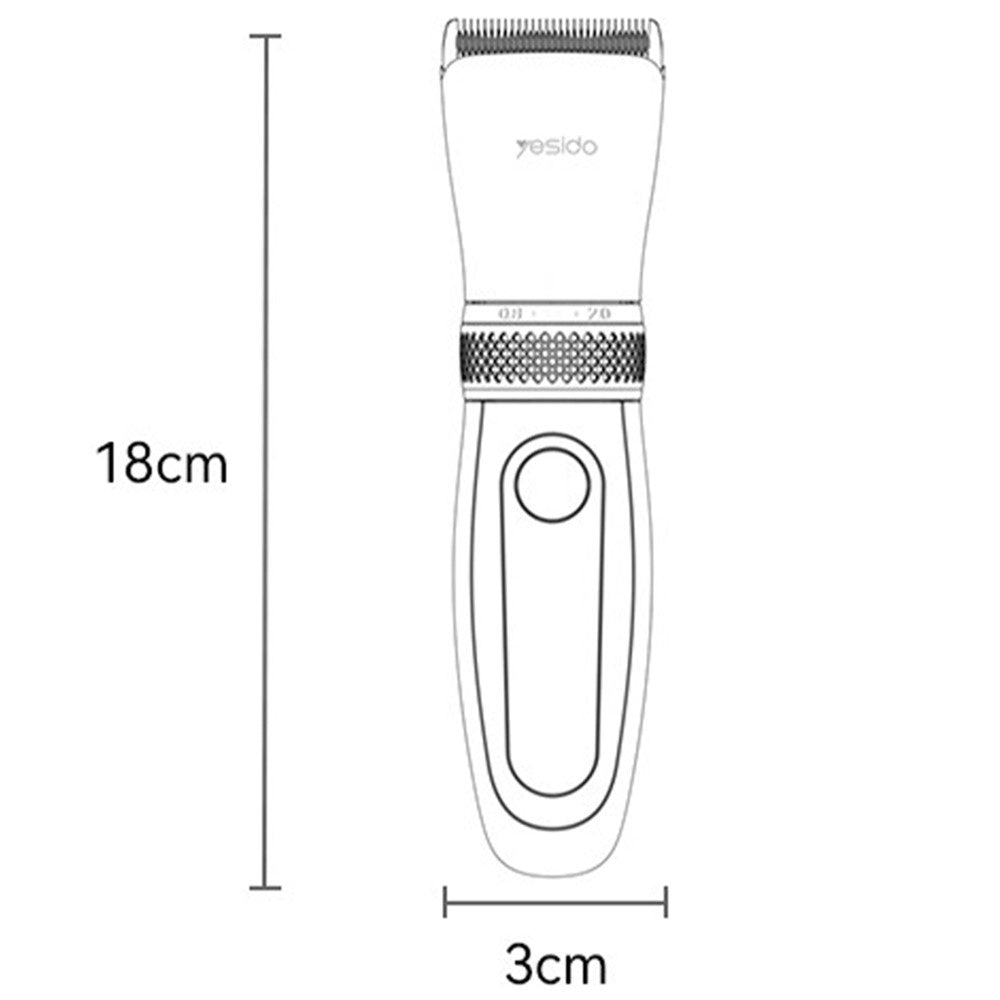 Hair Clipper - YESIDO MG06 Hair Clipper Cordless Hair Grooming Rechargeable Trimmer