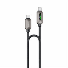 Dual Type C - YESIDO CA198 60W 3A USB-C to USB-C Cable Zinc Alloy Flowing Light Braided Data Cable