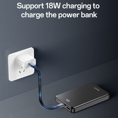 Power Bank - YESIDO YP75 10000mAh Digital Display Portable Charger 22.5W Fast Charging Power Bank Built In iP Cable