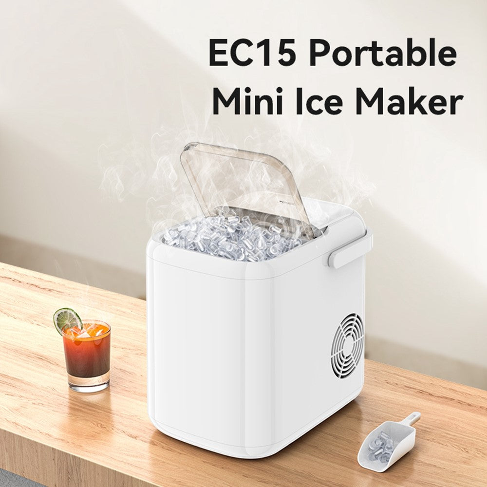 Ice Making Machine - YESIDO EC15 1.3L Portable Ice Maker Automatic Cleaning Ice Cube Making Machine (BPA Free, No FDA)
