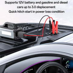 Car Jump Starter - YESIDO VC13 5 in 1 Car Jump Starter 150PSI Tire Inflator Pump 10000mAh Power Bank with Emergency Light