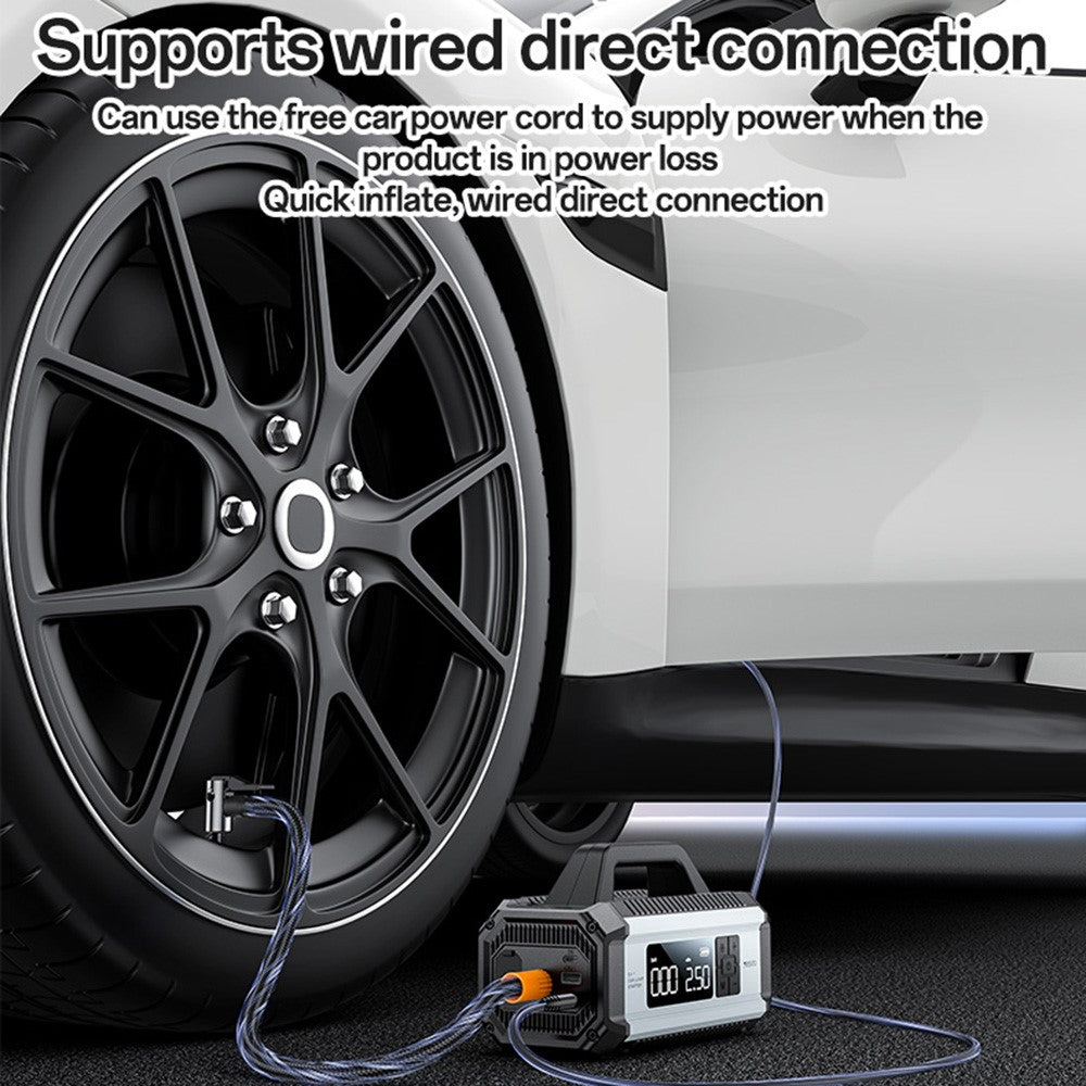 Car Jump Starter - YESIDO VC13 5 in 1 Car Jump Starter 150PSI Tire Inflator Pump 10000mAh Power Bank with Emergency Light