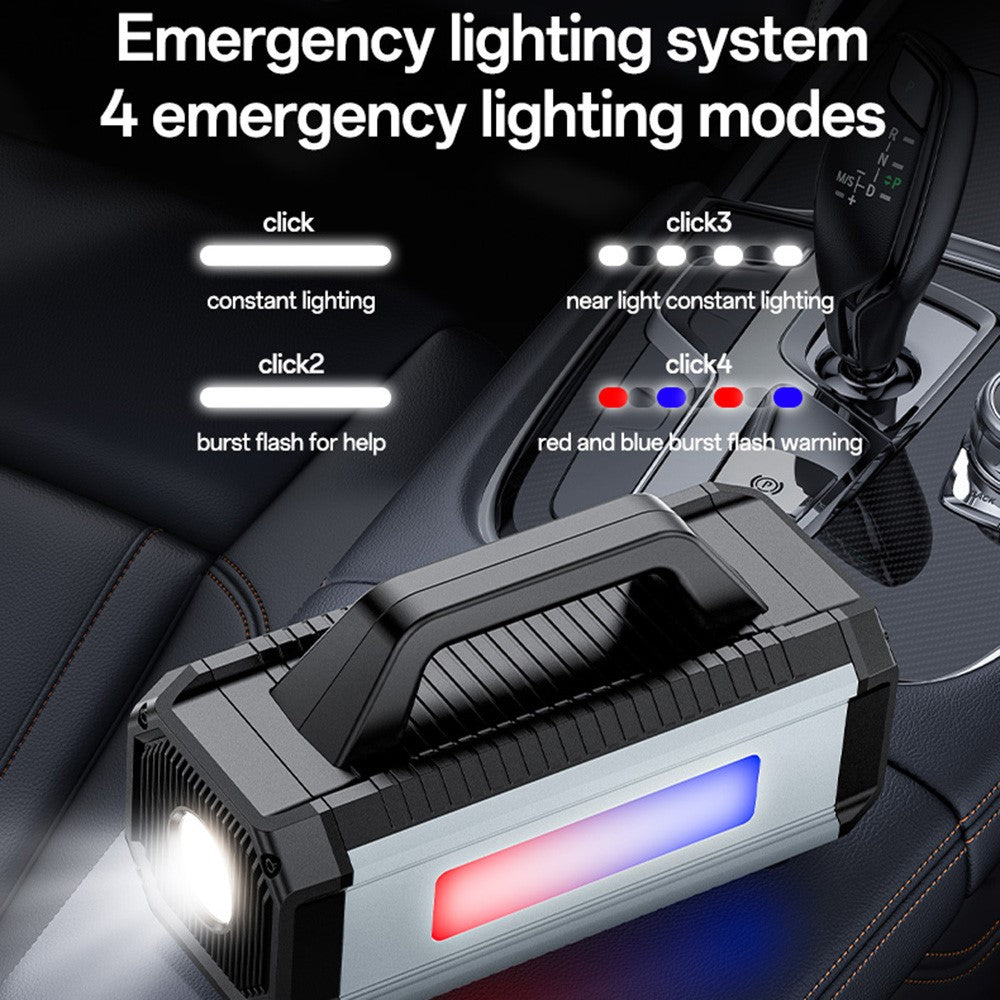 Car Jump Starter - YESIDO VC13 5 in 1 Car Jump Starter 150PSI Tire Inflator Pump 10000mAh Power Bank with Emergency Light