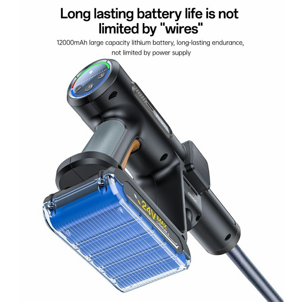 Car Pressure Washer - YESIDO VC18 High Pressure Washer Gun 2 Gears Adjustable Cordless Car Cleaner with LED Display