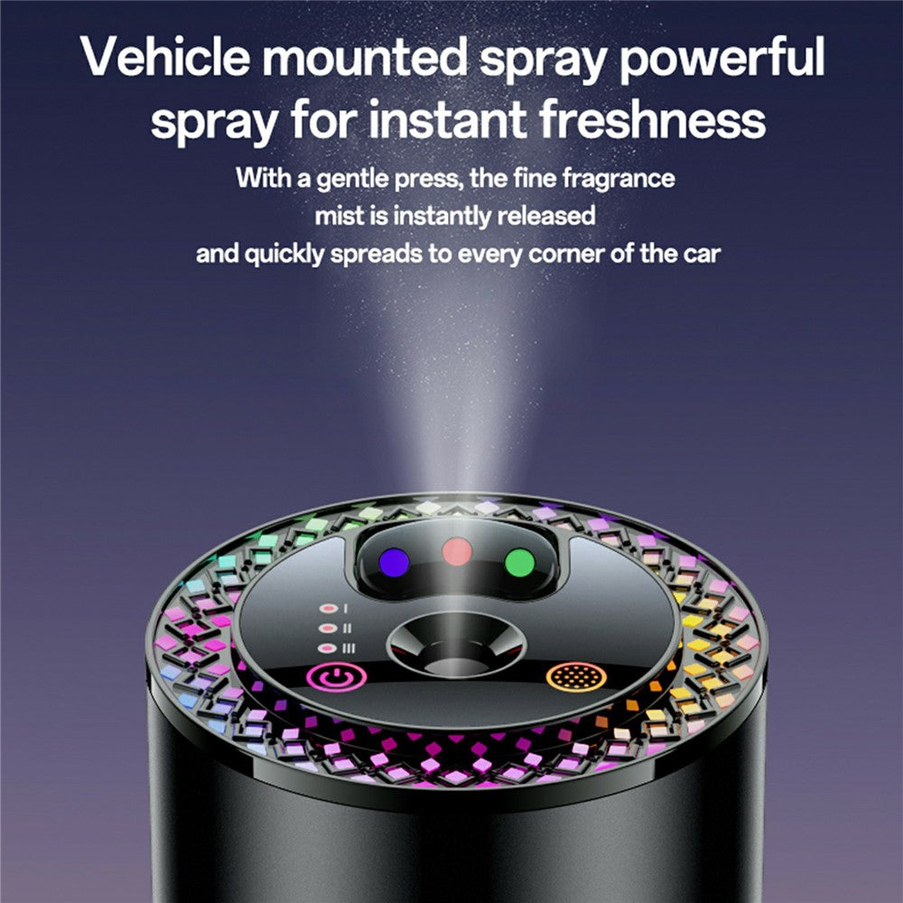 Car Diffuser - YESIDO VC14 Car Aromatherapy Diffuser Smart Air Freshener Rechargeable RGB Starry Sky Ambient Lamp