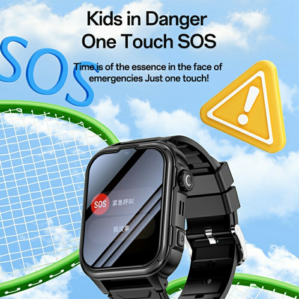 Smart Watch YESIDO IO37 For Children 4G Smartwatch IP67 Waterproof GPS Tracking Video Call Wrist Watch with SOS Function
