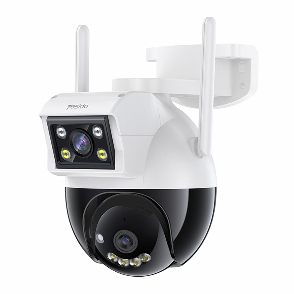 Dual Camera - YESIDO KM12 Dual Lens 400W HD Surveillance Camera 360 Degree Wireless WiFi 2.4G Camera with Two-Way Voice Support