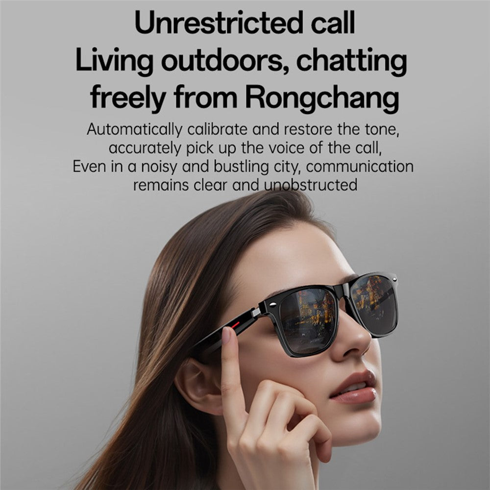 Smart Glasses - YESIDO IO35 Smart Music Sunglasses Bluetooth-Compatible Wireless IP54 Waterproof Hands-Free Calling Eyewear