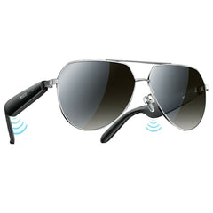 Smart Glasses - YESIDO IO44 Smart Audio Glasses Bluetooth Compatible 5.4 Open-Ear Headphones / Polarized Sunglasses with Microphone for Travel / Business