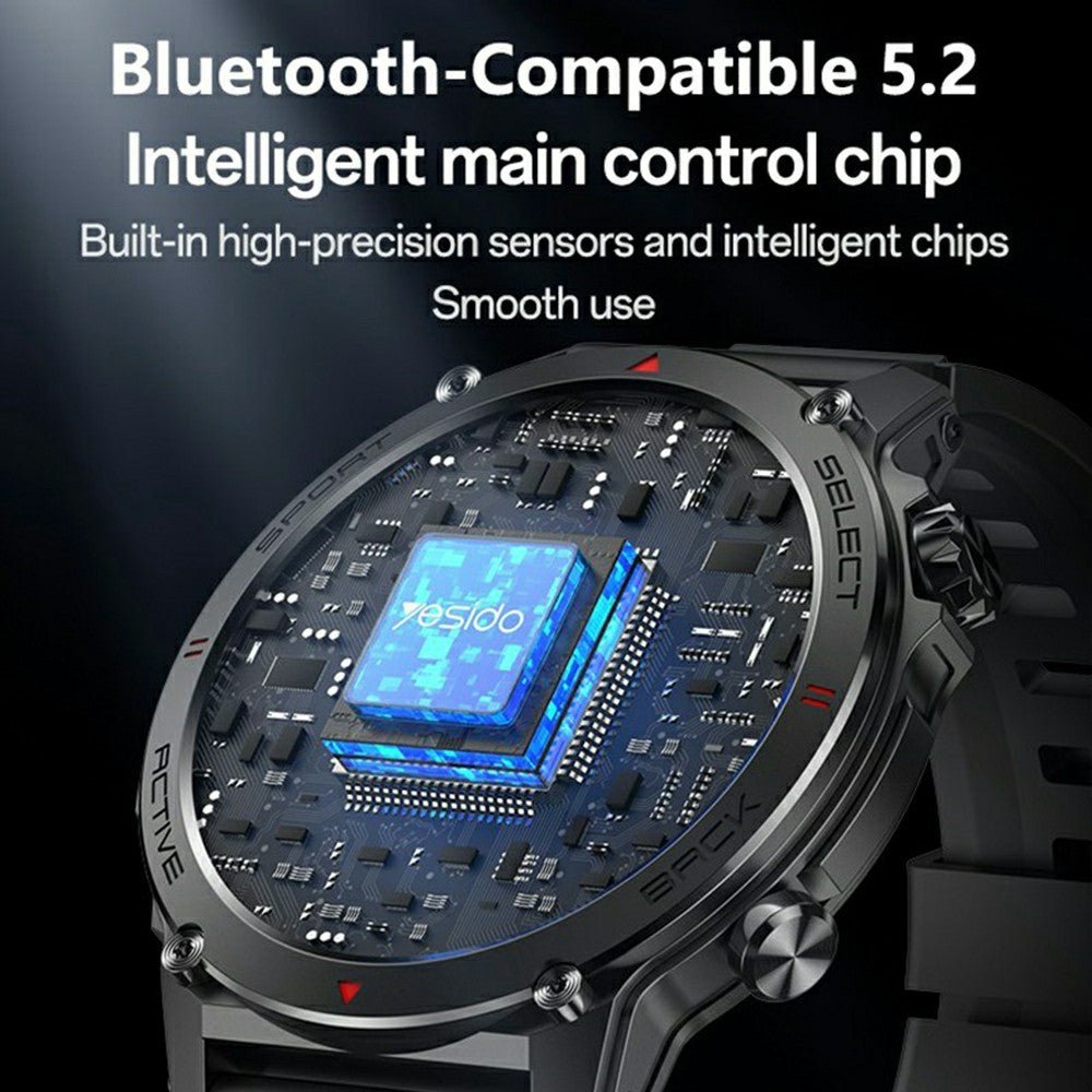 Smart Watch - YESIDO IO31 AMOLED Smart Watch Fitness Tracker with Heart Rate Monitoring IP68 Waterproof