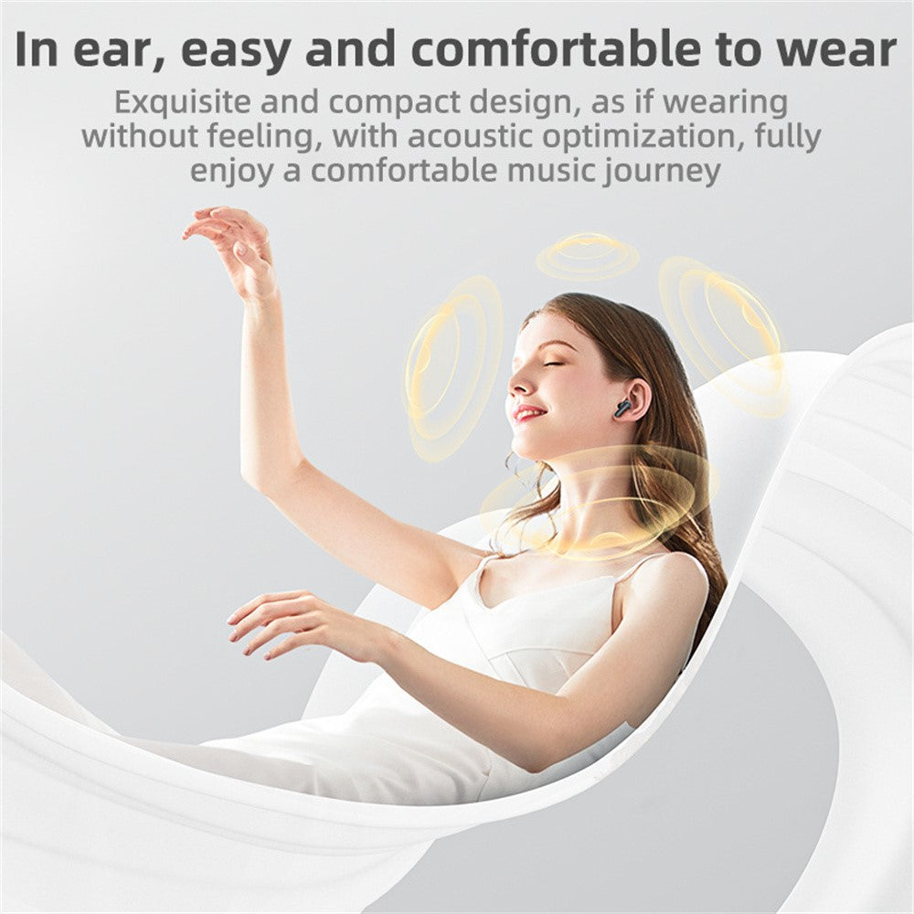 Ear Buds - YESIDO TWS26 BT5.3 Private Model Patent In Ear Style Physical Noise Reduction Tws Music Wireless Earphones