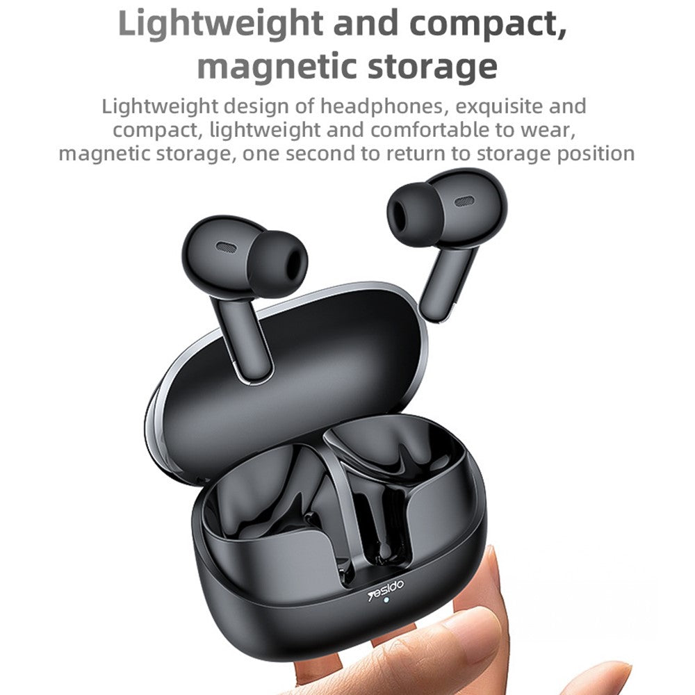 Ear Buds - YESIDO TWS26 BT5.3 Private Model Patent In Ear Style Physical Noise Reduction Tws Music Wireless Earphones