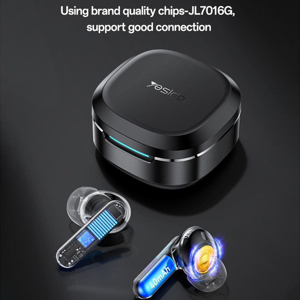Ear Buds - YESIDO TWS37 Wireless Bluetooth-compatible Earbuds ANC + ENC Noise Reduction Smart Touch Control Earphones