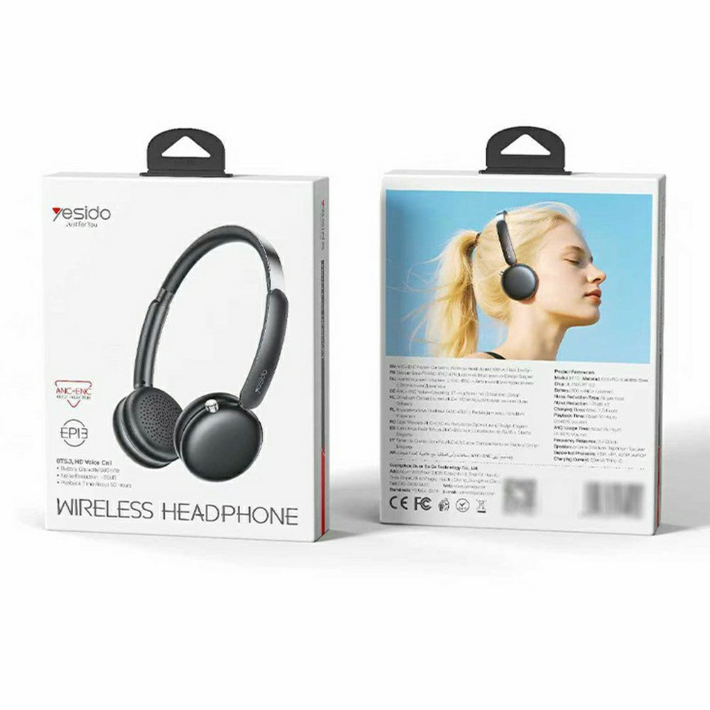 Wireless Headphones - YESIDO EP13 Wireless Headphones ANC+ENC Bluetooth Compatible Headset