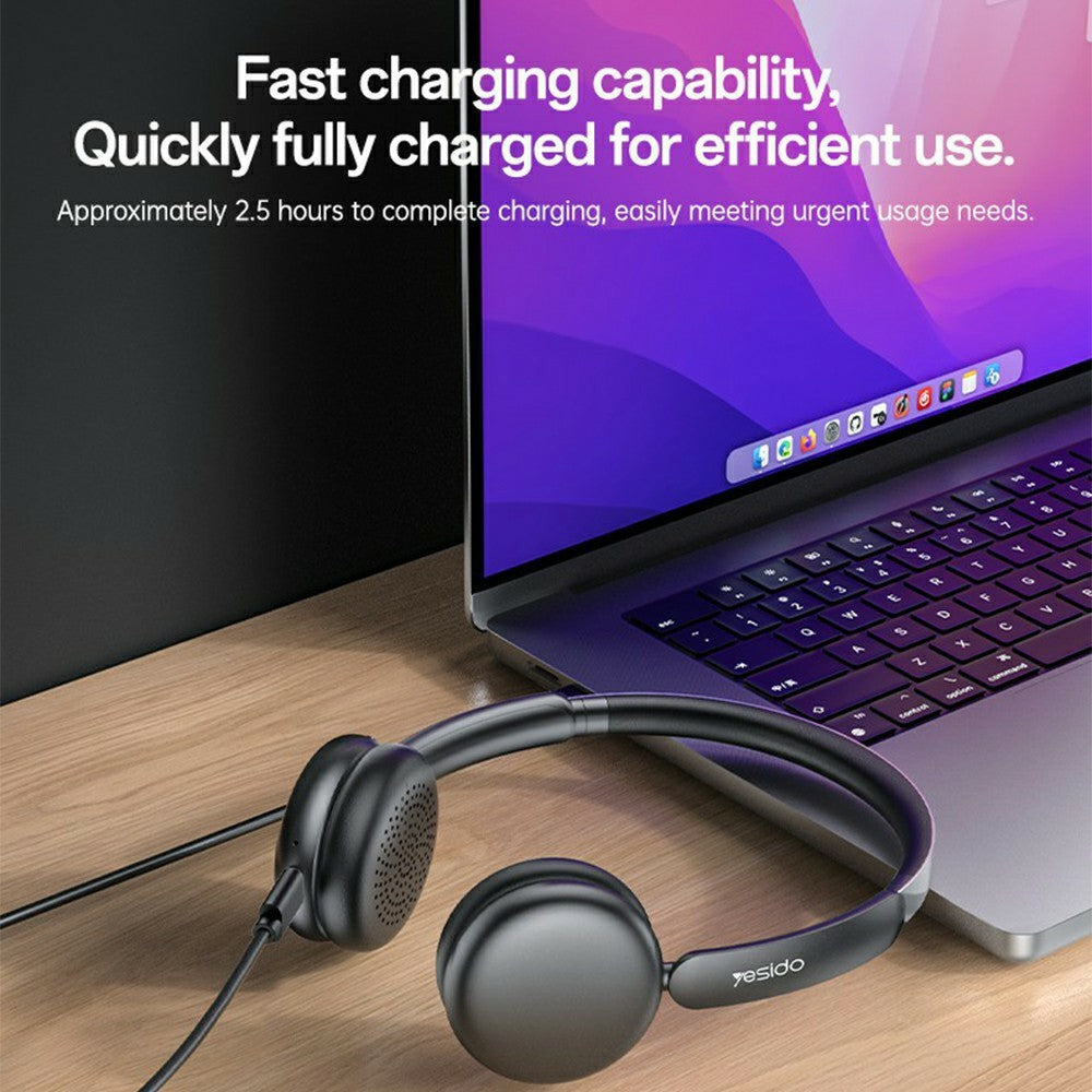 Wireless Headphones - YESIDO EP13 Wireless Headphones ANC+ENC Bluetooth Compatible Headset