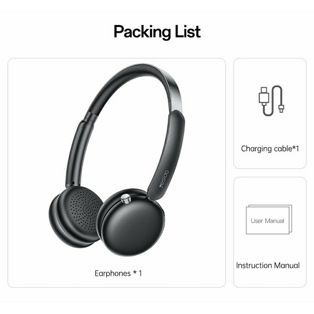Wireless Headphones - YESIDO EP13 Wireless Headphones ANC+ENC Bluetooth Compatible Headset