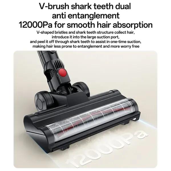 Cordless Vacuum - YESIDO EC32 Handheld Cordless Vacuum Cleaner 12000Pa Suction 12000mAh Multifunction Cleaning Dust Removal Tool for Home Car