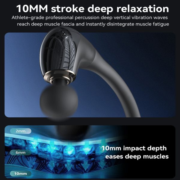 Neck Massager Curved - YESIDO MG07 Handheld Back Massage Gun – Electric Massager for Muscle Relief