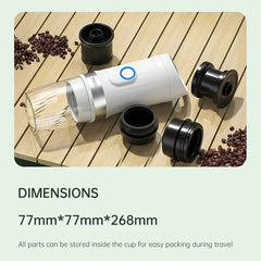 Portable Coffee Maker - YESIDO EC30 Portable Espresso Coffee Maker 20Bar 9600mAh Wireless Capsule Coffee Machine with Heating for Travel and Camping