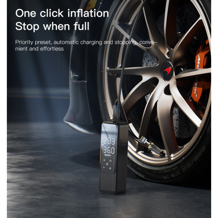 Inflator Pump - YESIDO VC05 Fast Inflation Portable Precise Air Replenishment Intelligent Digital Displaycar Inflation Pump