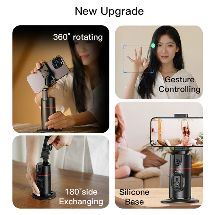 Auto Tracking - YESIDO SF16 Auto Face Tracking Tripod 360 Removable Design With Remote Controller Selfie Stick Holder